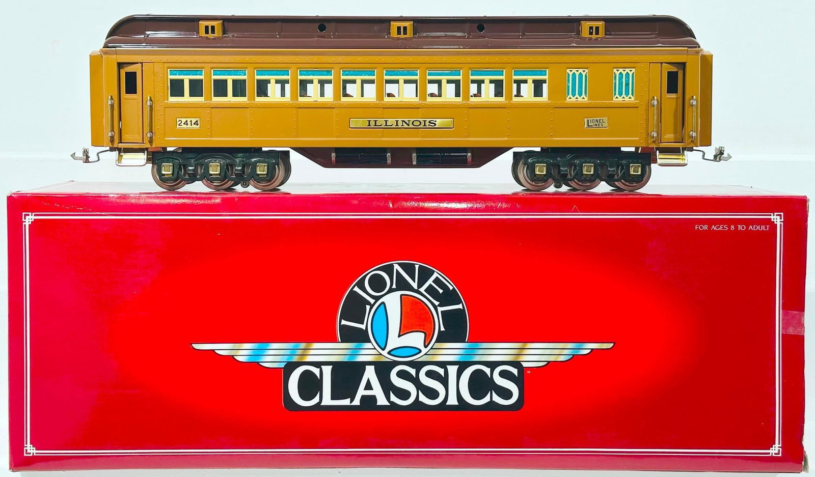 Lionel Modern Classics 2414 Illinois Two-Tone brown Passenger Car Boxed (1 of 8)