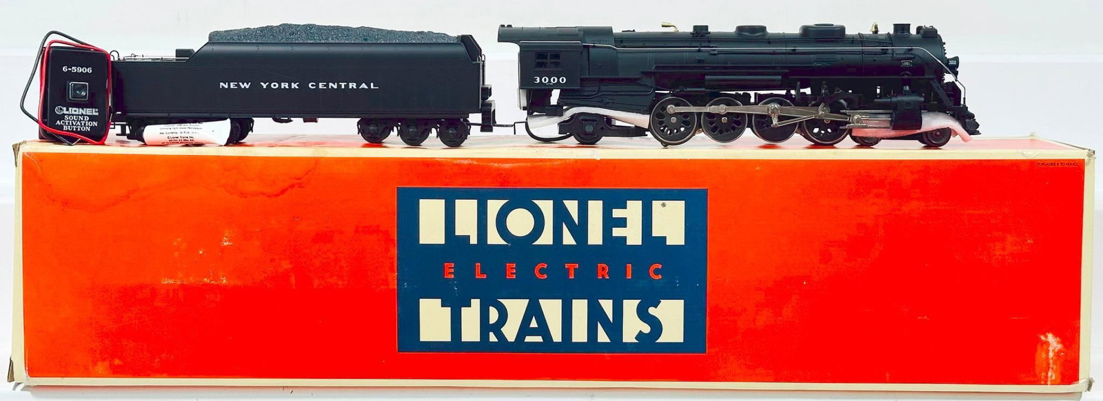 Lionel Modern O Gauge New York Central 4 - 8 - 2 Mohawk L - 3 class Locomotive and Tender Boxed: Lionel Modern O Gauge New York Central 4 - 8 - 2 Mohawk L - 3 class Locomotive and Tender Boxed, in C8 or better and with its original box.