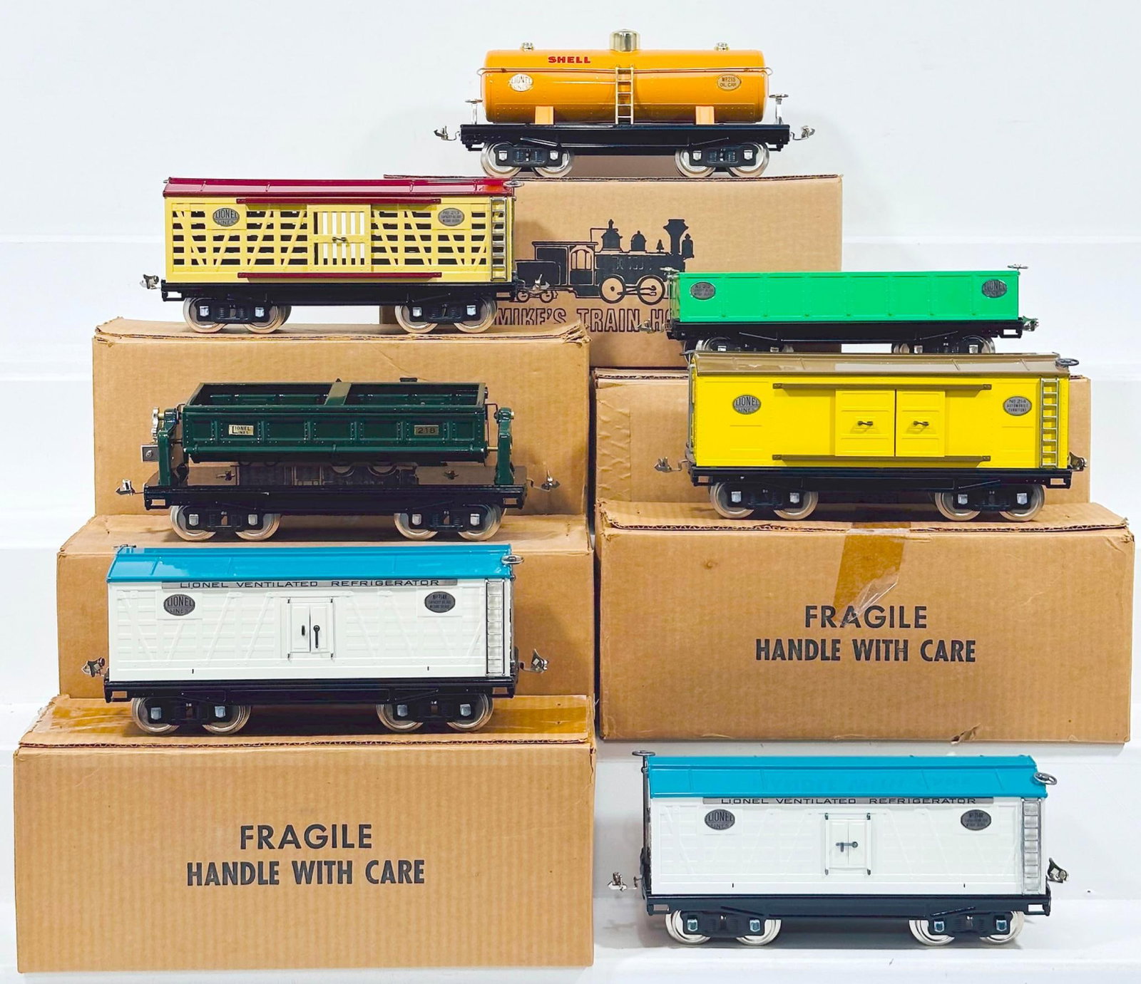 MTH Modern Standard Gauge Seven (7) Assorted Freight Cars Boxed (1 of 8)
