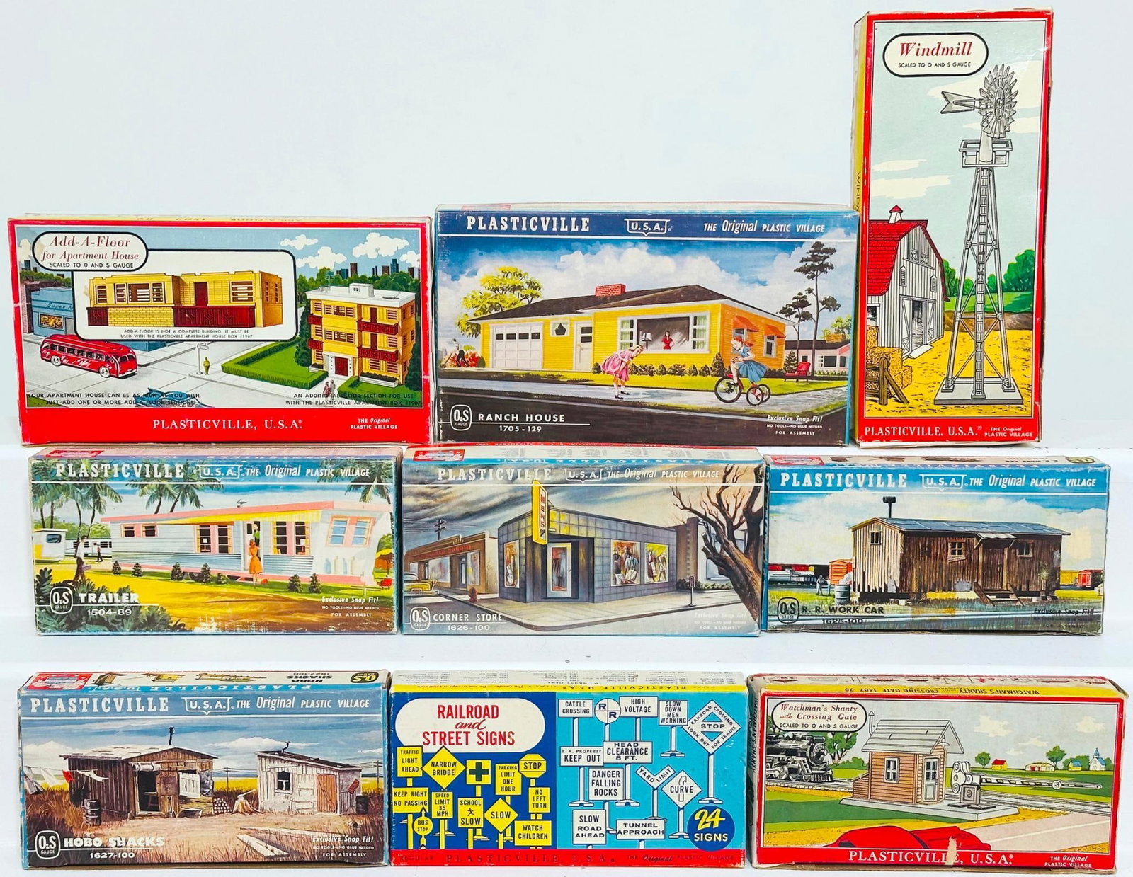 Bachmann/Plasticville Modern O Gauge Nine (9) Assorted Kits Boxed (1 of 5)