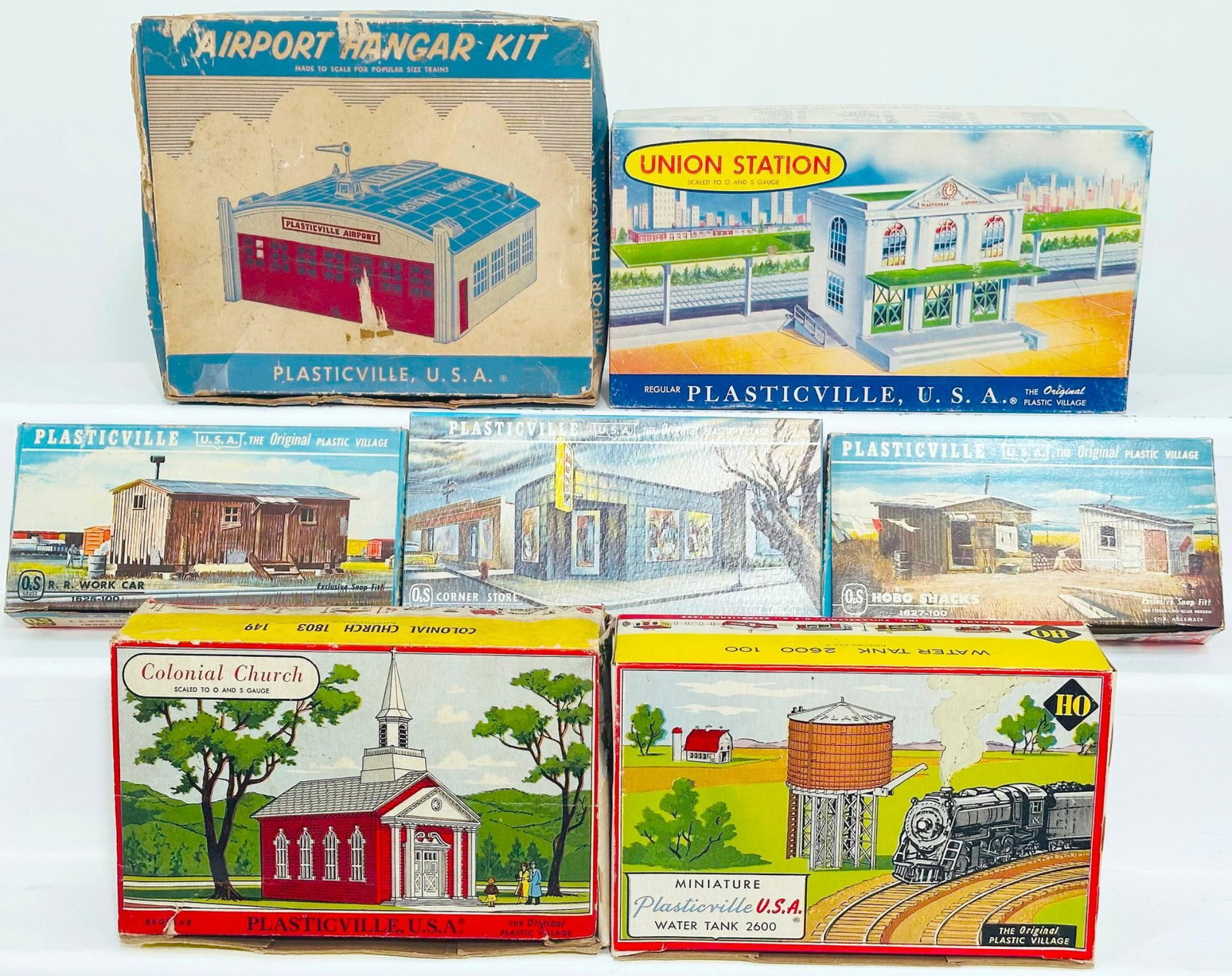 Bachmann/Plasticville Postwar and Modern O Gauge Seven (7) Assorted Kits Boxed (1 of 5)
