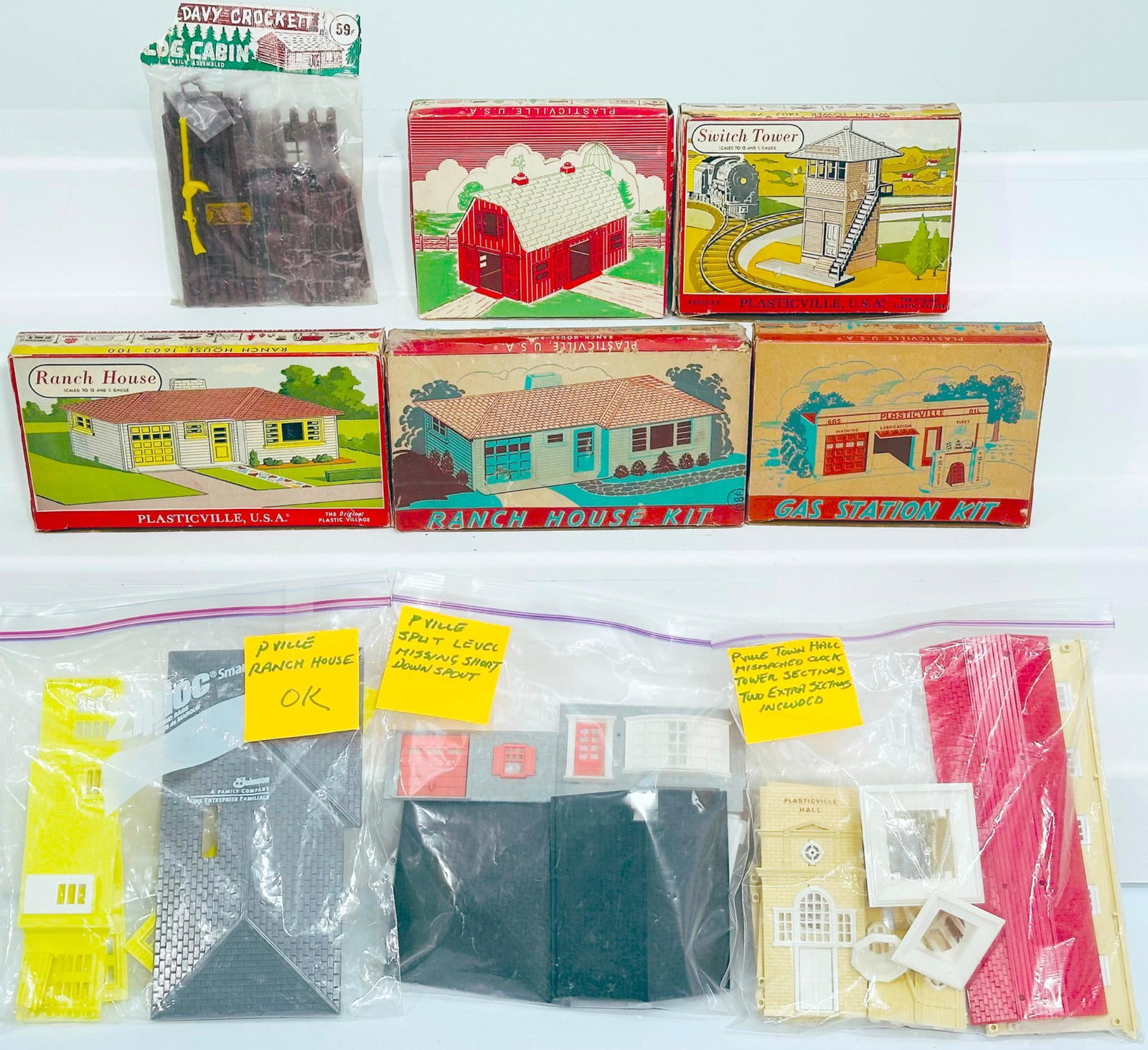 Bachmann/Plasticville Modern O Gauge Six (6) Assorted Kits Boxed and Three (3) Assorted Kits Unboxed (1 of 9)