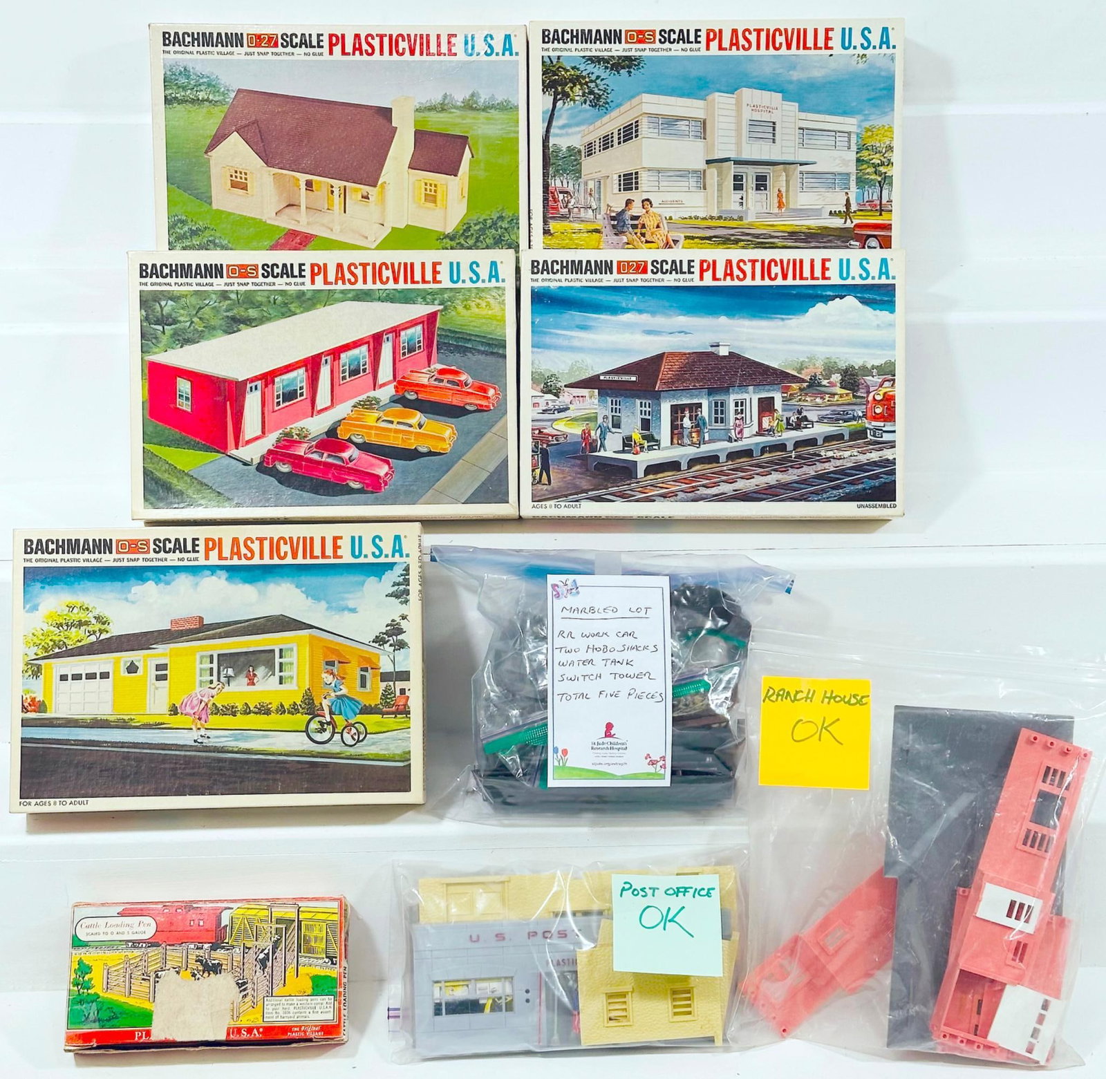 Bachmannn/Plasticville Modern O Gauge Six (6) Assorted Kits Boxed and Three (3) Assorted Kits (1 of 6)