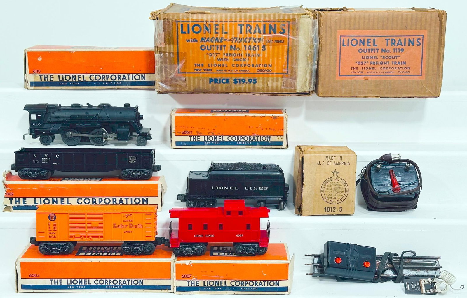 Lionel Postwar O Gauge Outfit No. 1461S and Outfit No. 1119 original set boxes only (1 of 11)