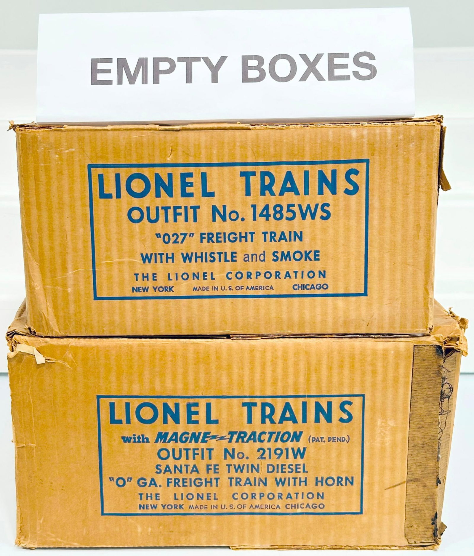 Lionel Postwar O Gauge 2191 - 1485WS original Set Boxes only (1 of 6)