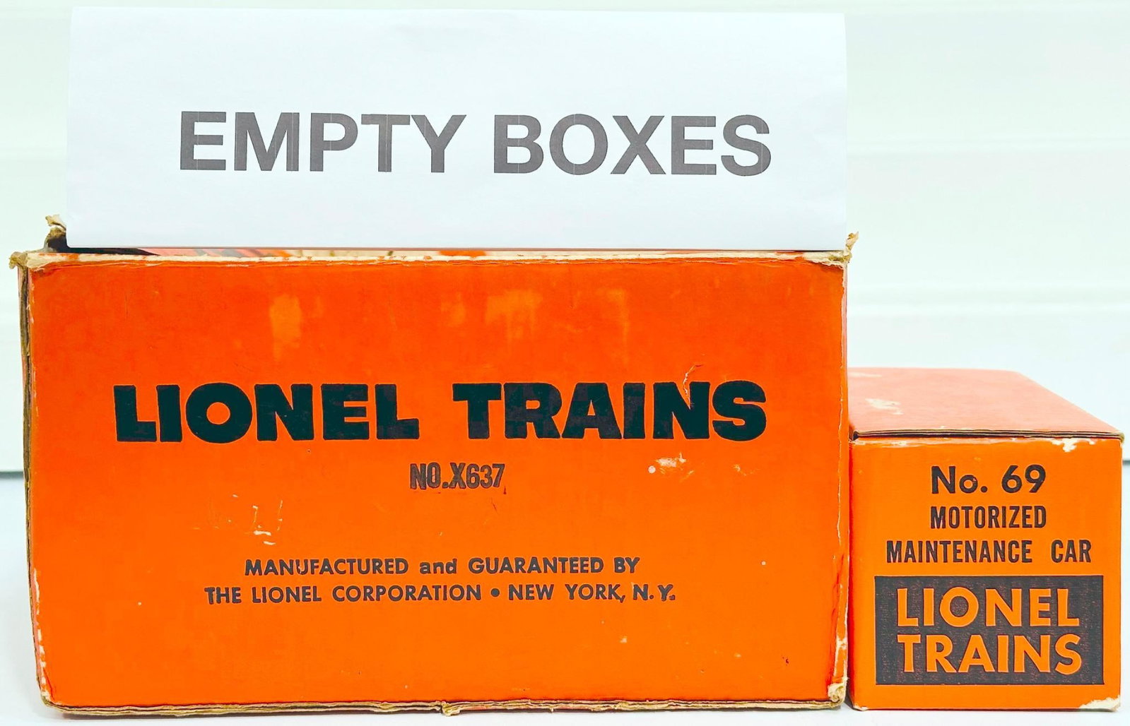 Lionel Postwar O Gauge Outfit No. X637 original Set Box only from 1960 (1 of 7)