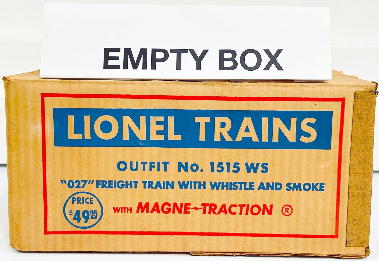 Lionel Postwar O Gauge Outfit No. 1515WS original Set Box only from 1954 (1 of 4)