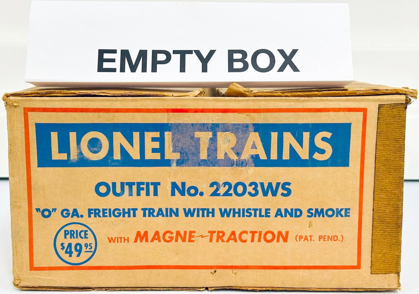 Lionel Postwar O Gauge Outfit No. 2203WS original Set Box only from 1953 (1 of 4)