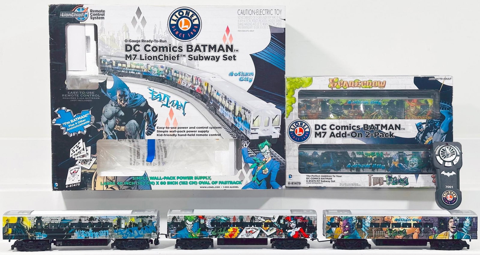 Lionel Modern O Gauge DC Comics Batman M7 LionChief Subway Set and DC Comics Batman M7 Add On 2 Pack (1 of 9)
