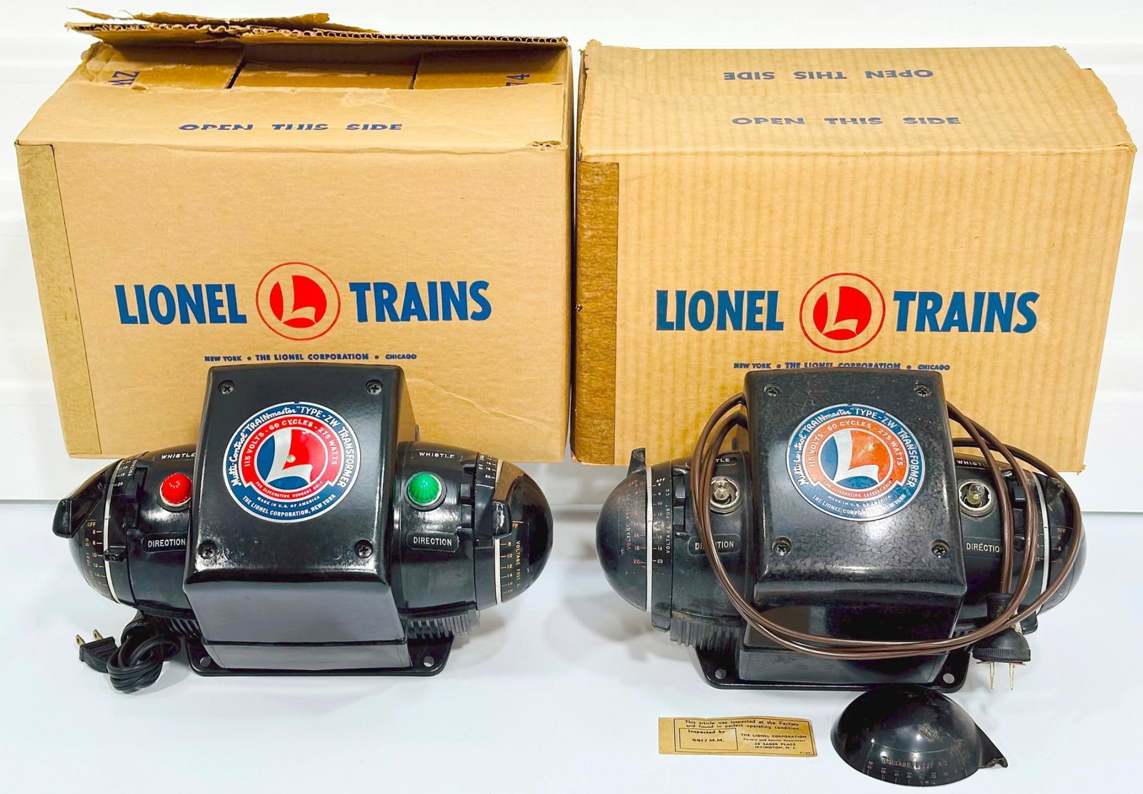 Lionel Postwar O Gauge Type ZW Trainmaster Transformer X2 Boxed (1 of 8)