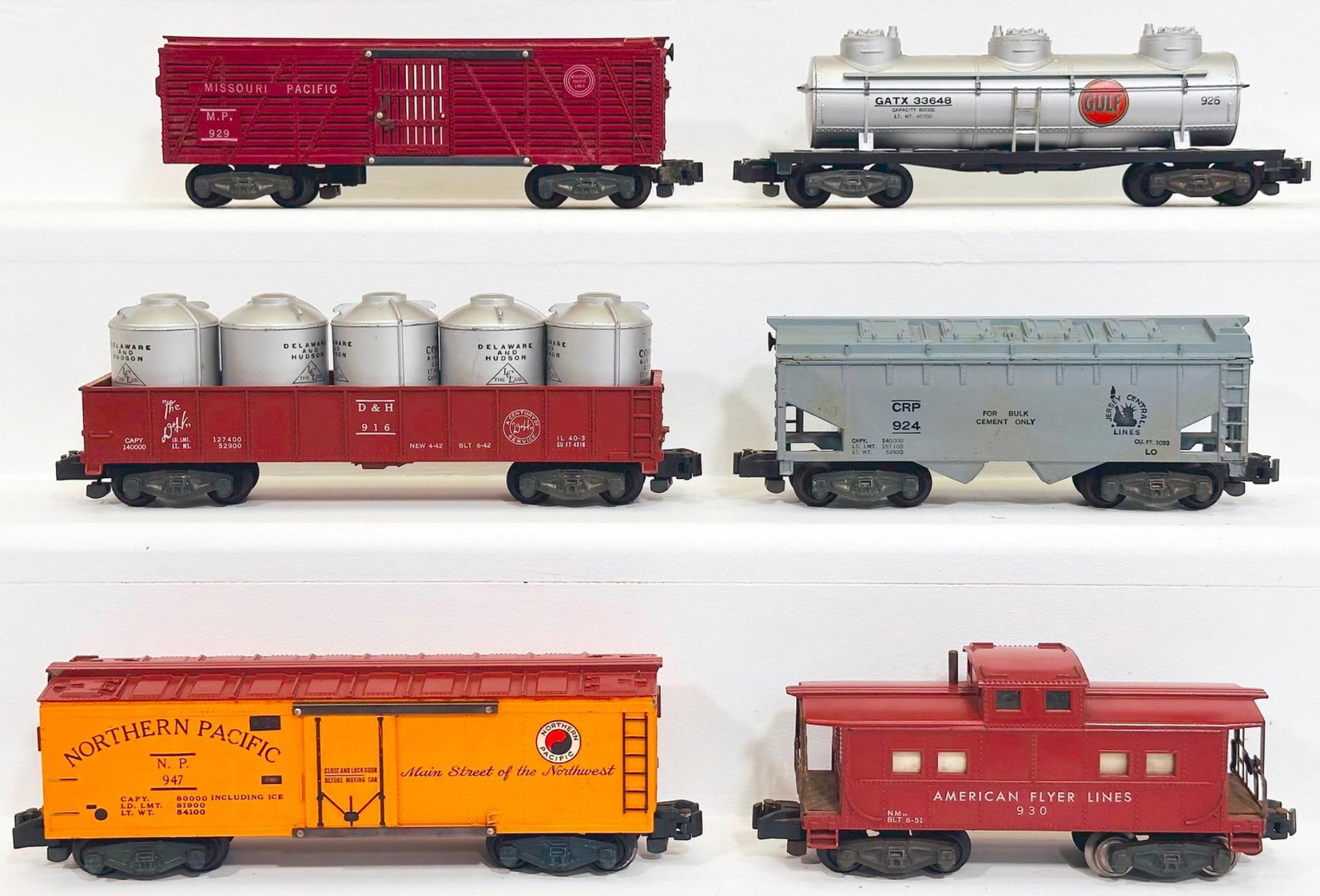 American Flyer Postwar S Gauge Six (6) Assorted Freight Cars (1 of 6)