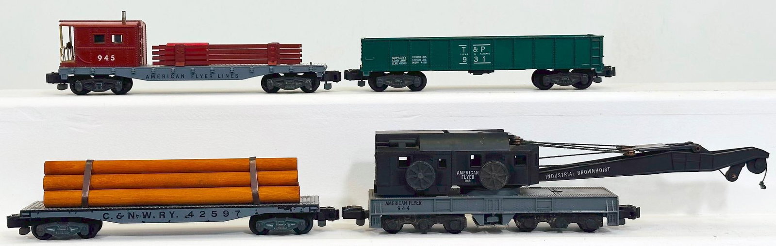American Flyer Postwar S Gauge Four (4) Assorted Freight Cars (1 of 6)