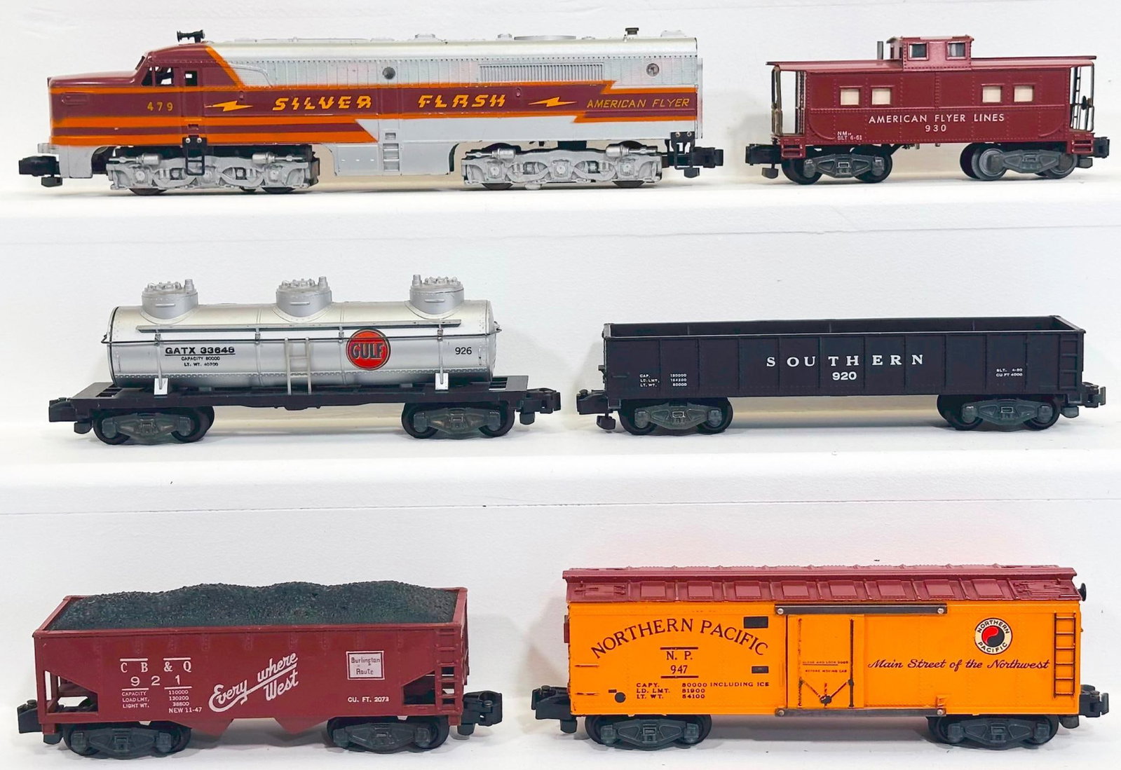 American Flyer Postwar S Gauge 479 Silver Flash A Powered Alco Unit - 930 - 921 - 926 - 920 - 947 (1 of 6)