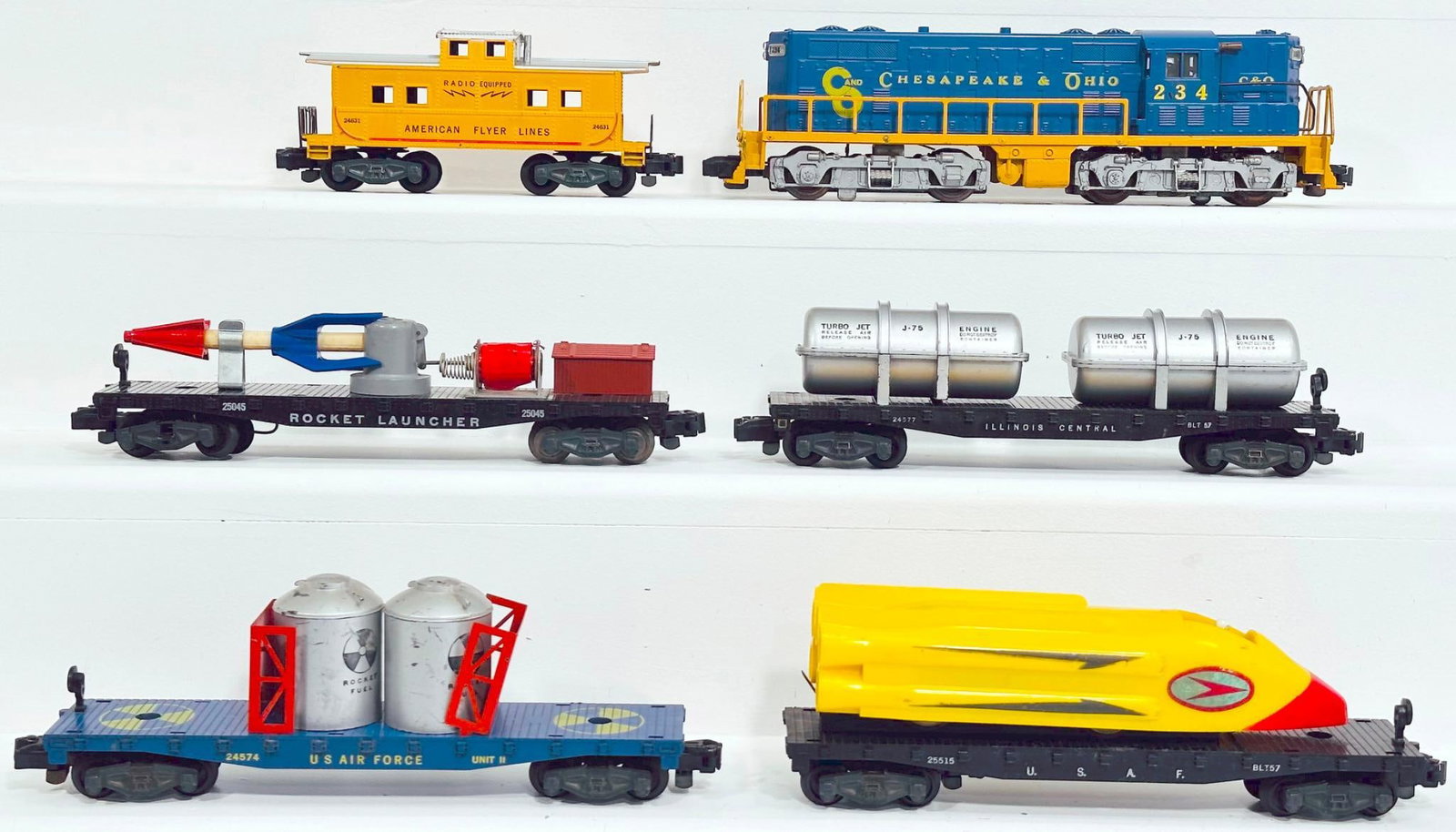 American Flyer Postwar S Gauge 234 C&O Switcher - 25045 - 24577 - 25515 - 24574- 24631 (1 of 6)