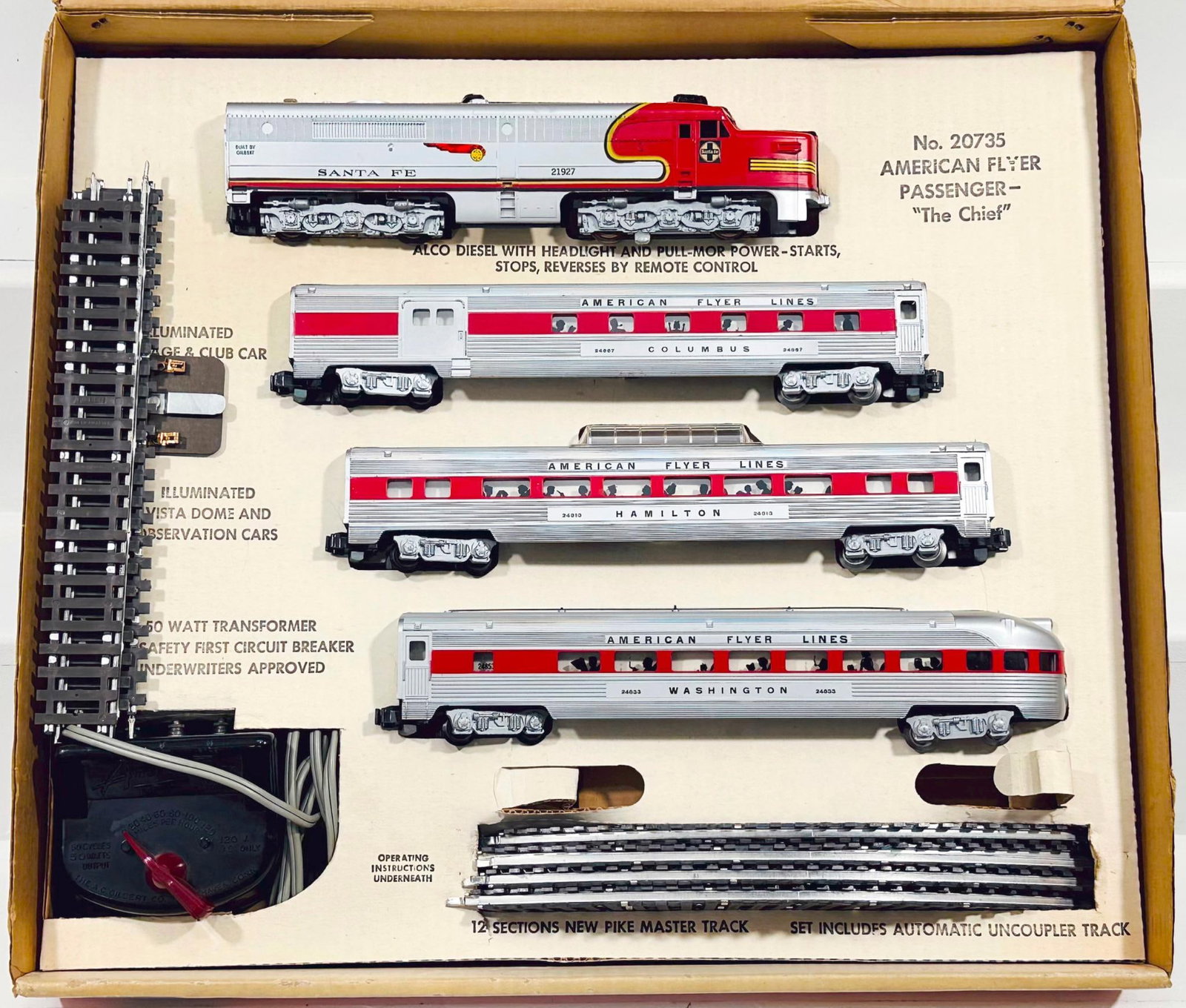 American Flyer Postwar S Gauge Outfit No. 20735 Boxed (1 of 10)