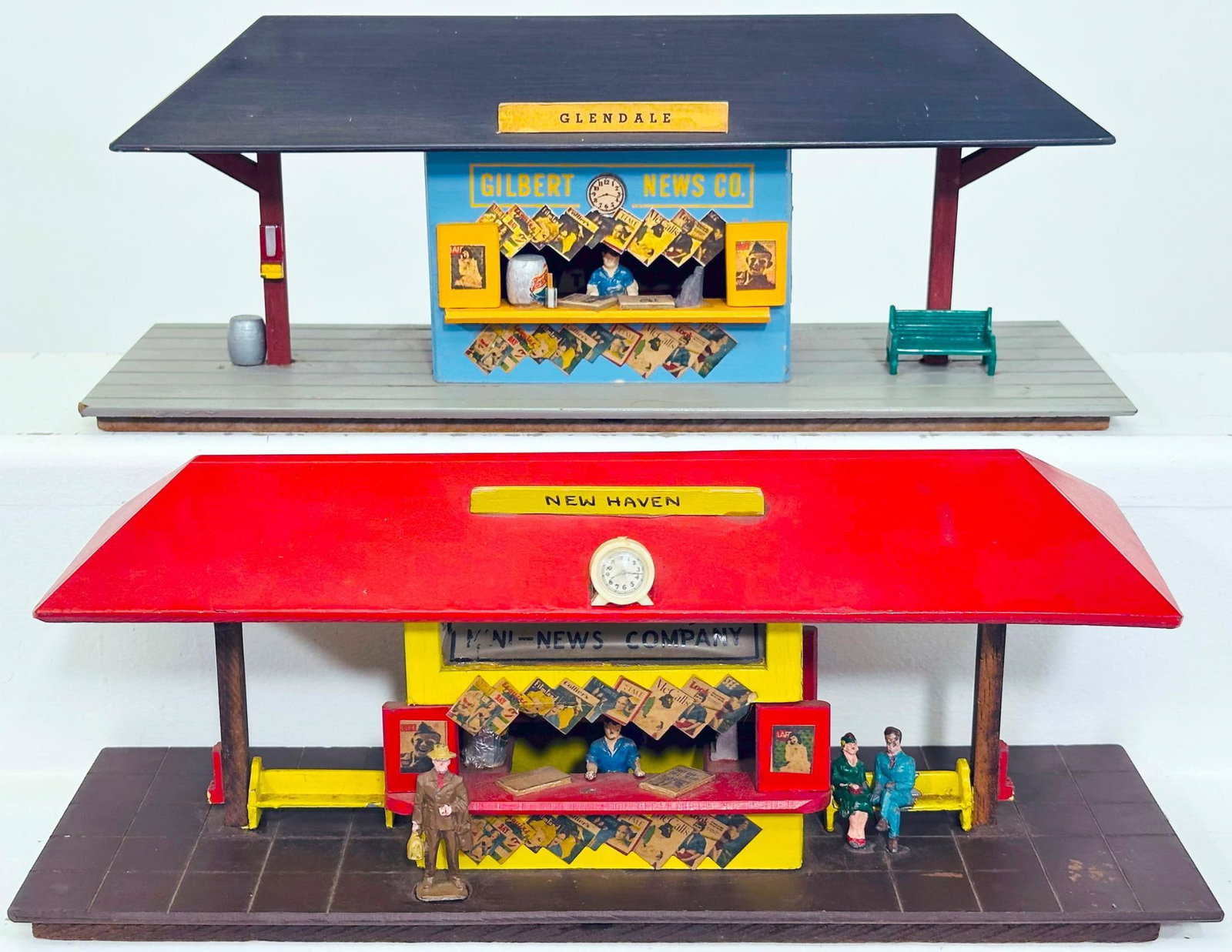 Mini - Craft Postwar S Gauge Mini News Company New Haven Station and American Flyer Postwar S Gauge (1 of 7)