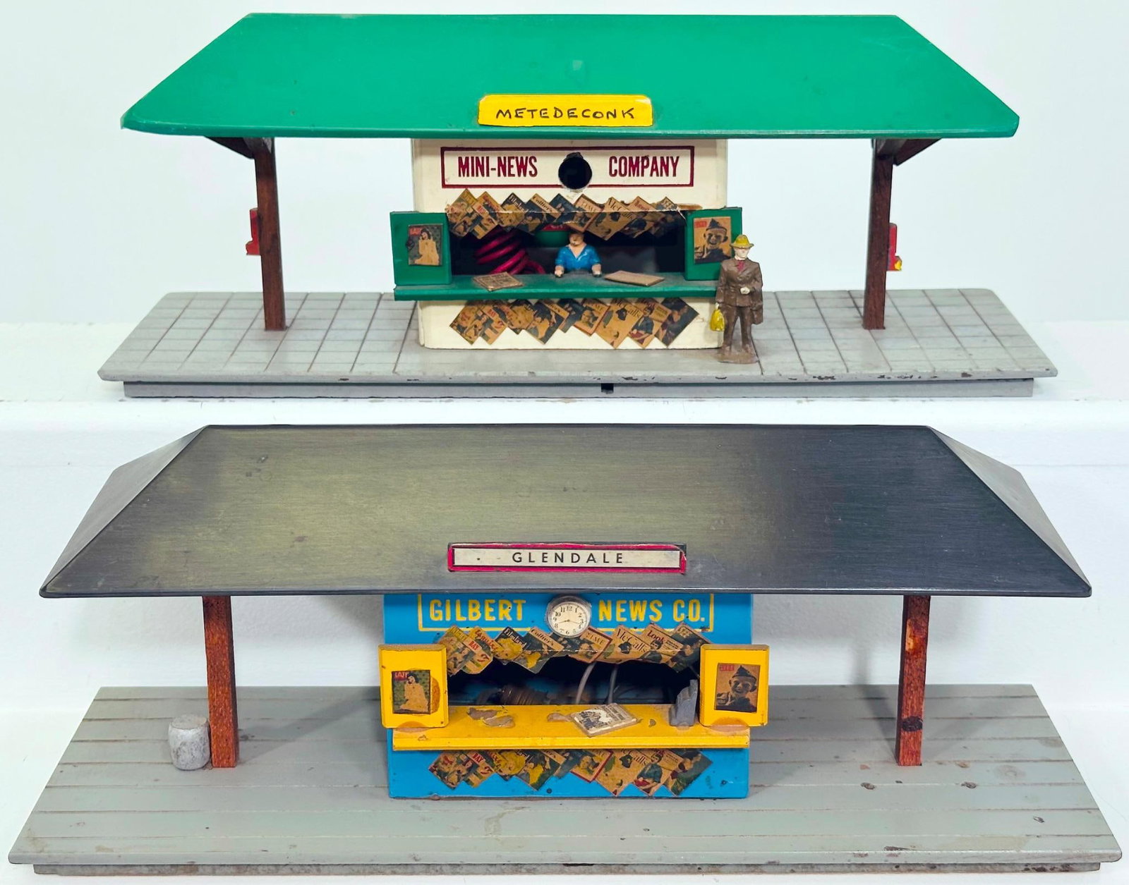 Mini - Craft Postwar S Gauge Newsstand and American Flyer Postwar S Gauge 272 Glendale Station and (1 of 6)