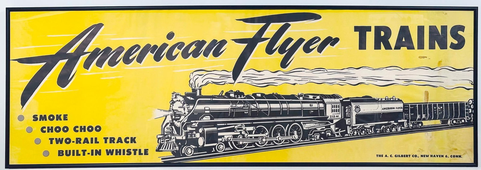 American Flyer Postwar S Gauge Original Poster Advertising American Flyer Toy Trains (1 of 4)