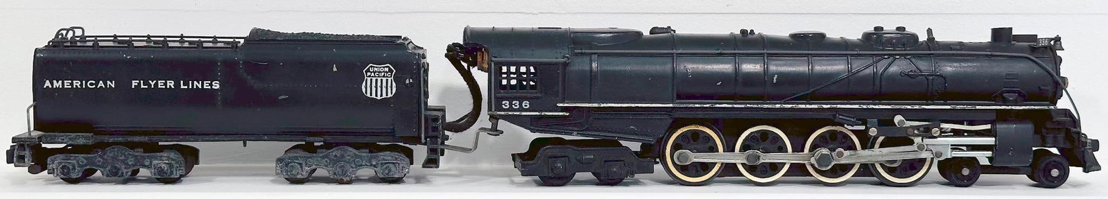 American Flyer Postwar S Gauge 336 Union Pacific 4-8-4 Locomotive and Tender (1 of 6)