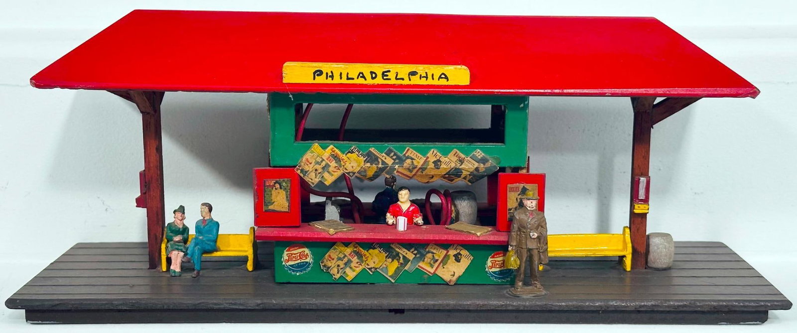 Mini - Craft Postwar S Gauge News Stand Philadelphia (1 of 6)