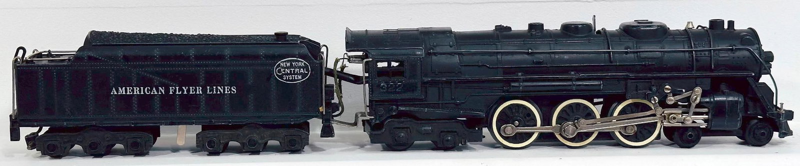 American Flyer Postwar S Gauge 322 New York Central 4 - 6 - 4 Locomotive and Tender (1 of 6)