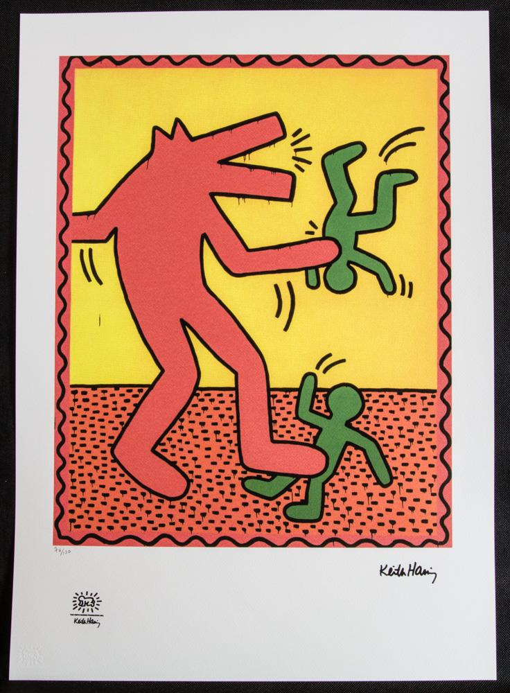 Keith Haring, color lithograph (1 of 2)