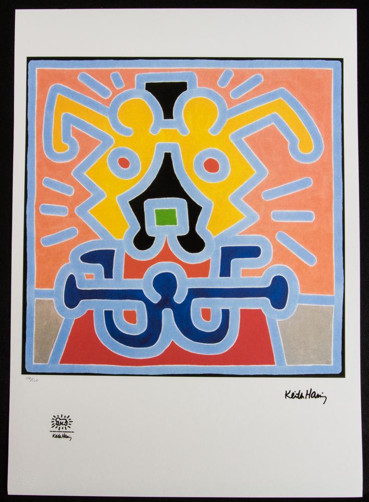Keith Haring, color lithograph (1 of 2)