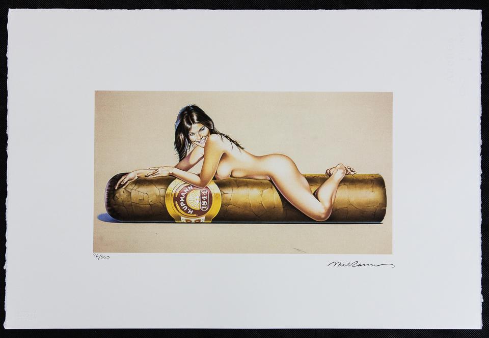 Mel Ramos "Have a Havana": Mel Ramos (after) „Have a Havana” offset lithograph in colors on Arches paper, Georges Israel Editeur, sheet size 38,5 x 57 cm, plate signed bottom right, numbered with pencil, limited edi