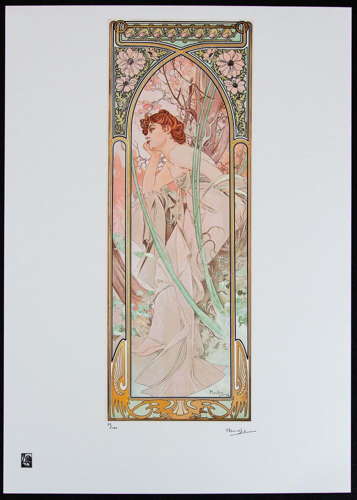Alphonse Mucha "Evening Contemplation" (1 of 4)