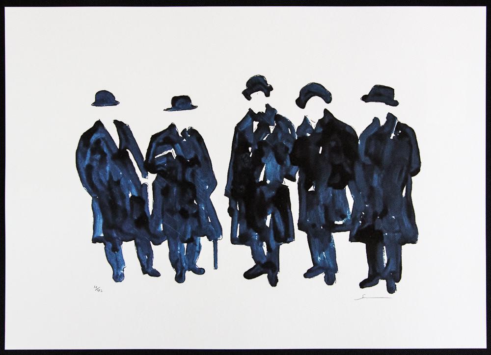 Mario Schifano "Futurism Revisited": Mario Schifano (after) „Futurism Revisited” offset lithograph in colors, signed bottom right, pencil, numbered bottom left with pencil, limited edition 12/125, bottom center publishing hou