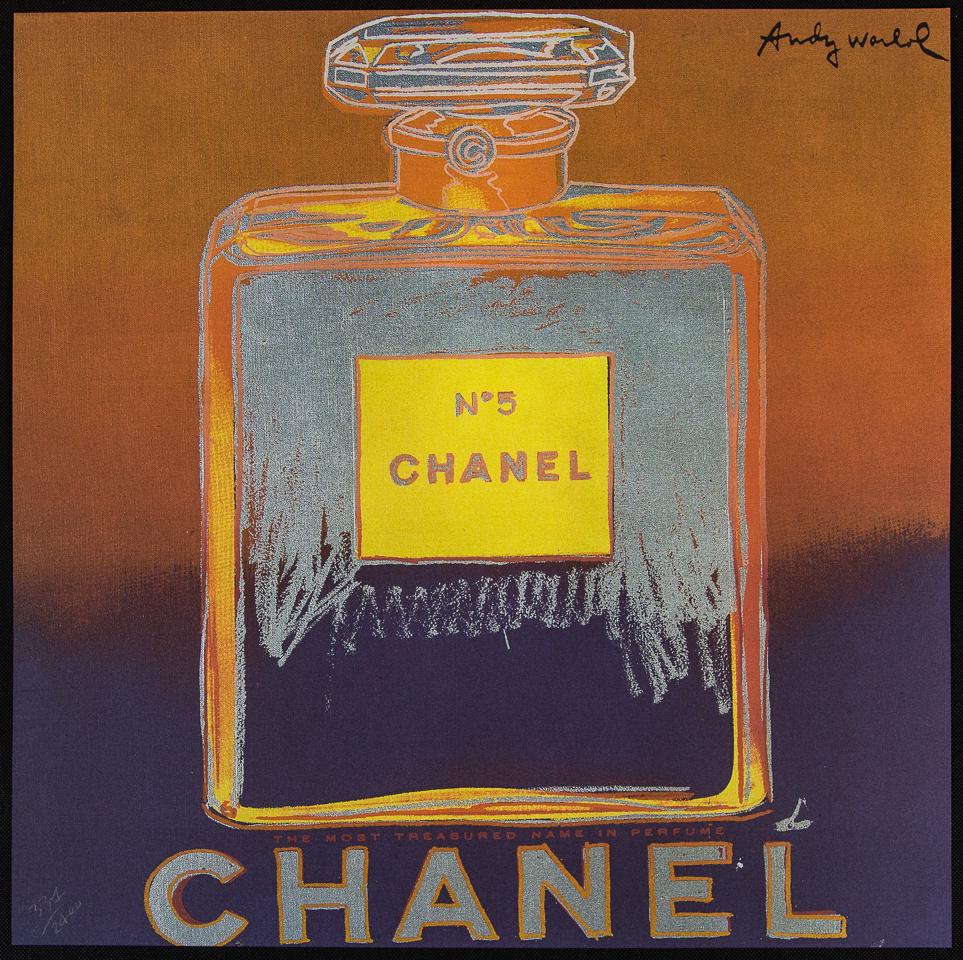 Andy Warhol "Chanel": Andy Warhol (after) „Chanel" offset lithography, size 60 x 60 cm, plate signed top right, numbered with pencil, limited edition 337/2400, heavy paper, stamped with CMOA on the back (Carnegie Mus