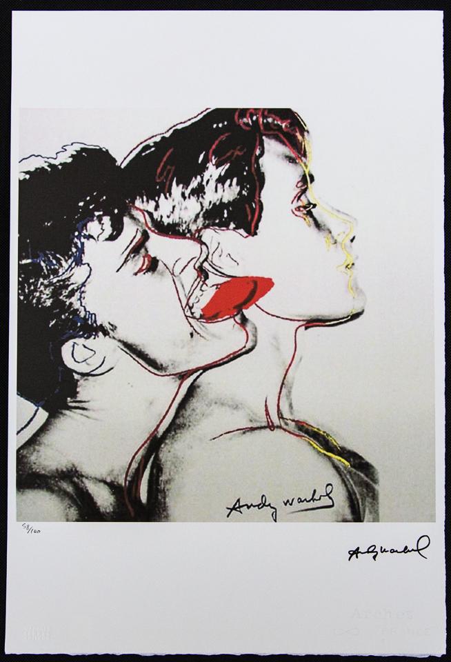 Andy Warhol "Querelle": Andy Warhol (after) „Querelle" offset lithograph in colors on Arches paper, Georges Israel Editeur, sheet size 38,5 x 57 cm, plate signed bottom right, numbered with pencil, limited edition 58/1