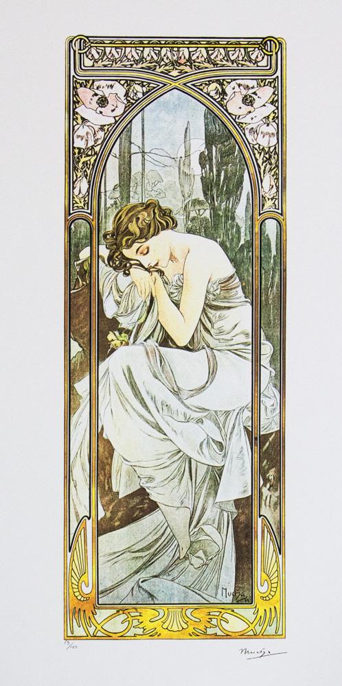Alphonse Mucha "Night's Rest" (1 of 5)