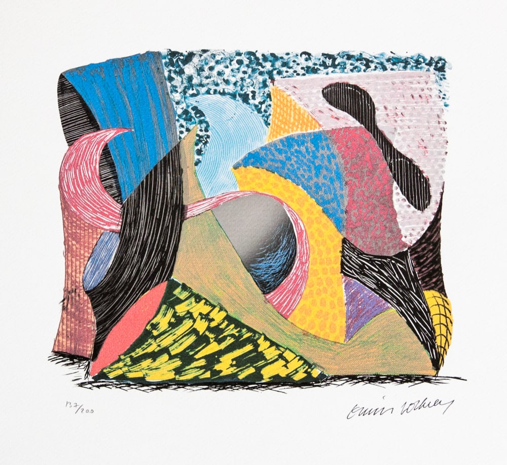 David Hockney "Going Out" (1 of 5)