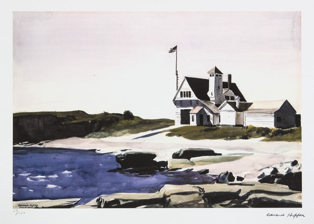 Edward Hopper "Coast Guard Station,Two Lights, Maine" (1 of 6)