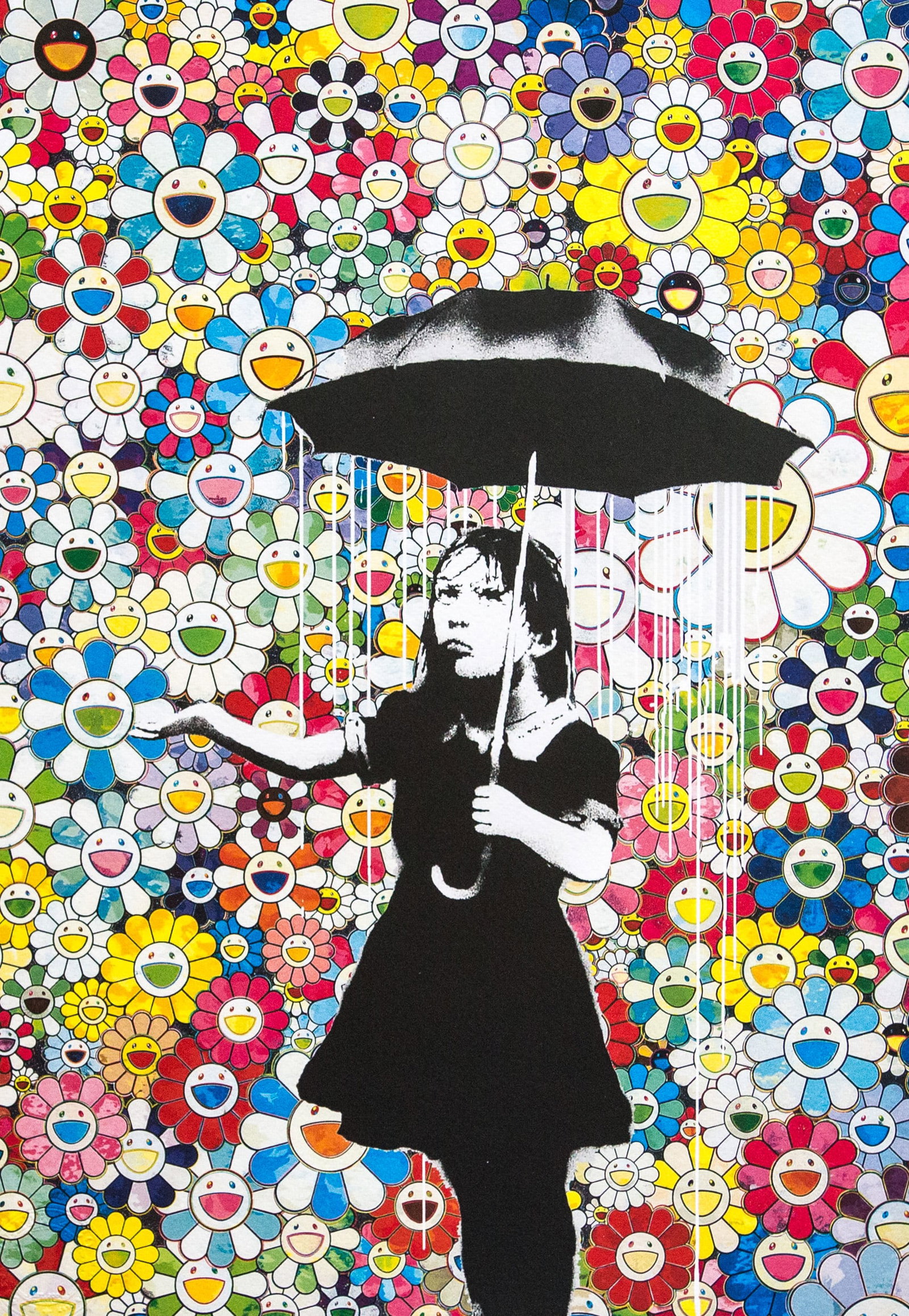 DEATH NYC SIGNED FINE ART PRINT W/COA: DEATH NYC Signed Fine Art Print, DEATH NYC is a New York City-based street artist. Her pseudonym is an acronym for "Don't Easily Abandon the Hope". Print is blind stamped, comes with Certificate of Au