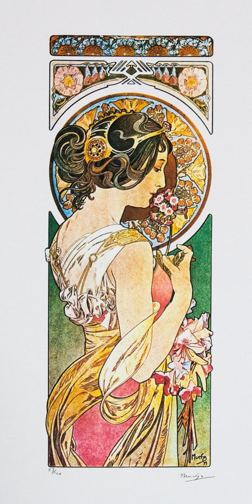 Alphonse Mucha "Primrose" (1 of 5)