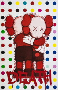 DEATH NYC SIGNED FINE ART PRINT W/COA: DEATH NYC Signed Fine Art Print, DEATH NYC is a New York City-based street artist. Her pseudonym is an acronym for "Don't Easily Abandon the Hope". Print is blind stamped, comes with Certificate of Au