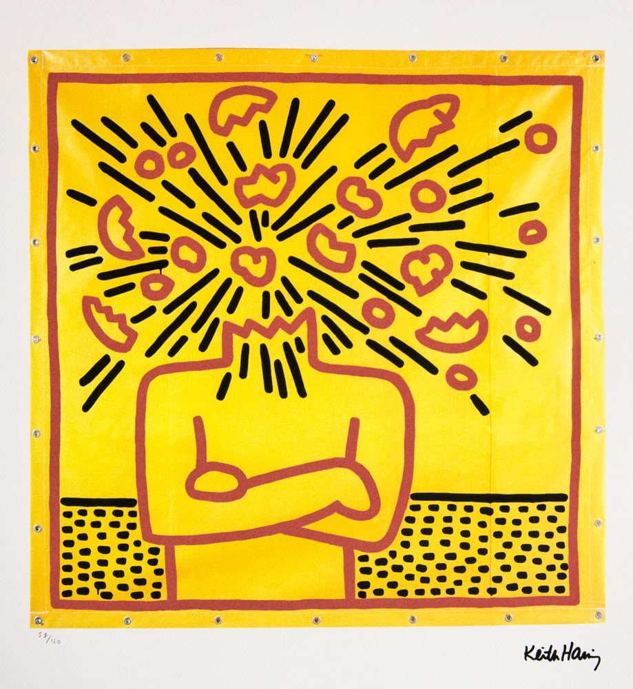 Keith Haring "Exploding Head" (1 of 6)