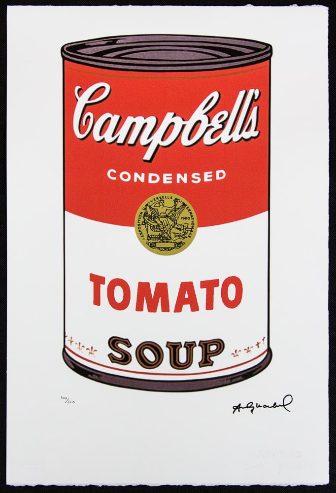 Andy Warhol "Campbellâ€™s Soup â€“ Tomato" (1 of 5)