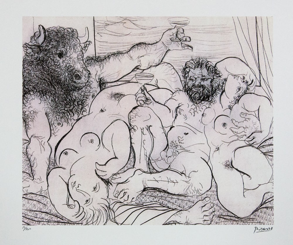 Pablo Picasso "Bacchanal with Minotaur" (1 of 6)