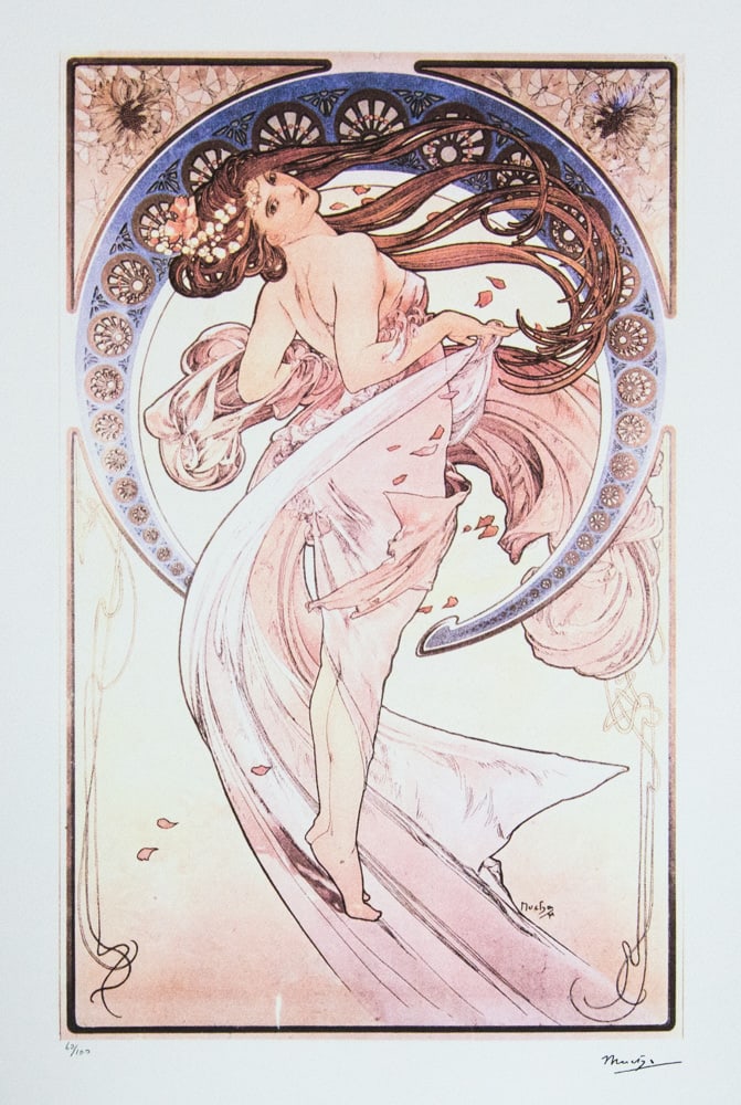 Alphonse Mucha 'The Four Arts - Dance' (1 of 5)