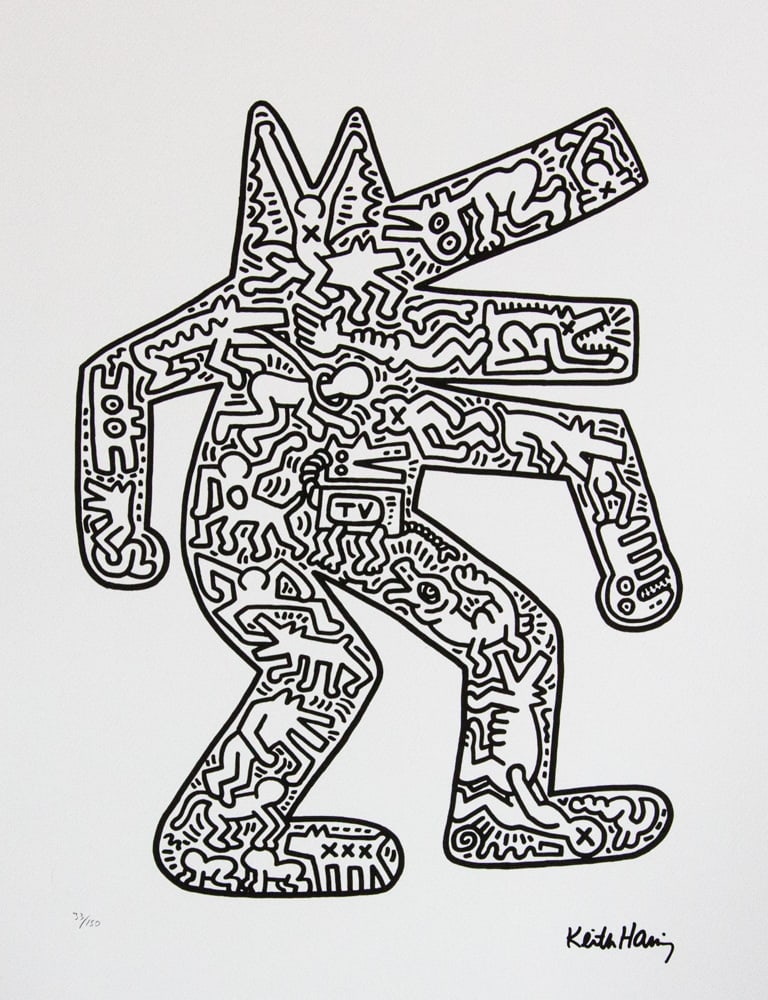 Keith Haring 'Dog' (1 of 6)
