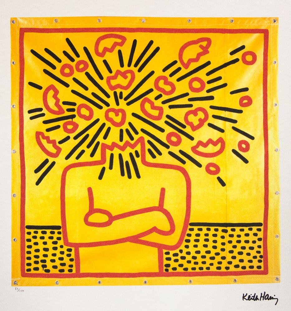 Keith Haring 'Exploding Head' (1 of 6)