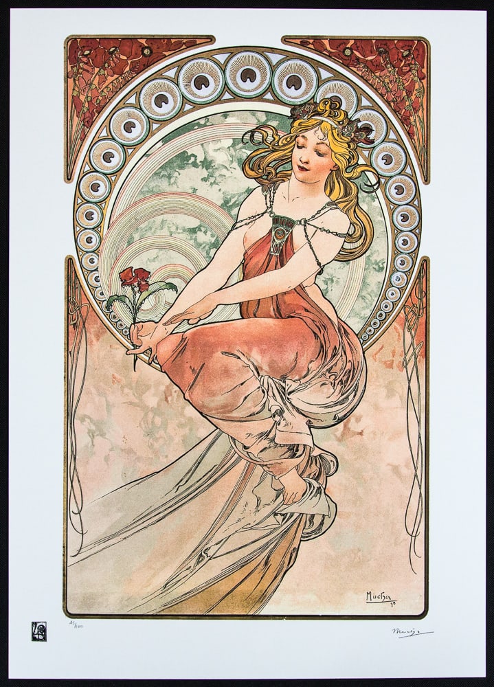 Alphonse Mucha 'The Four Arts - Painting' (1 of 4)