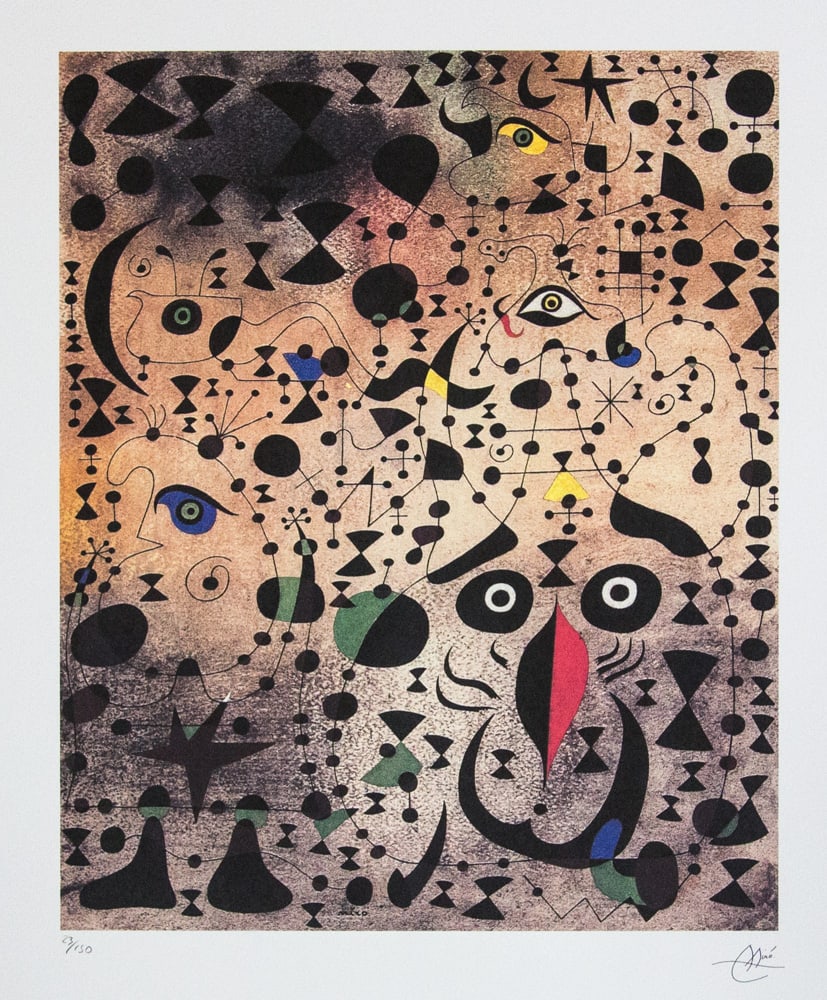 Joan Miro 'The Beautiful Bird Revealing the Unknown to a Pair of Lovers' (1 of 6)