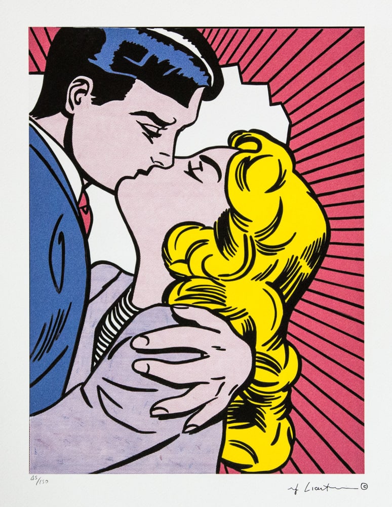 Roy Lichtenstein 'Kiss III' (1 of 6)