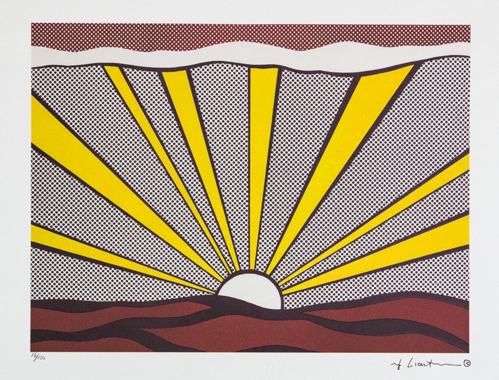 Roy Lichtenstein 'Sunrise' (1 of 6)