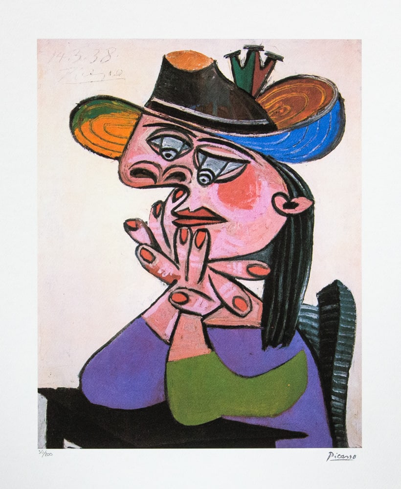 Pablo Picasso 'Woman in a Hat' (1 of 6)