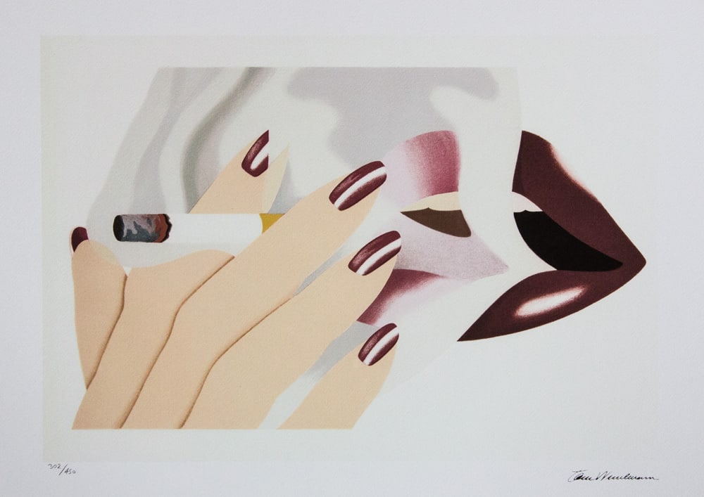 Tom Wesselmann 'Smoker': Tom Wesselmann (after) 'Smoker' offset lithography, limited edition of 450, sheet size 50 x 70 cm, plate signed bottom right, numbered with pencil bottom left 302/450, cotton paper, bottom right embos
